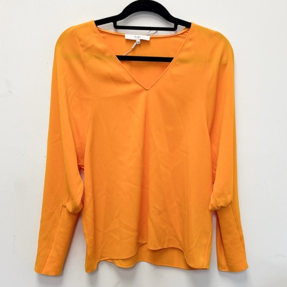 Tibi Savannah V-Neck Blouse